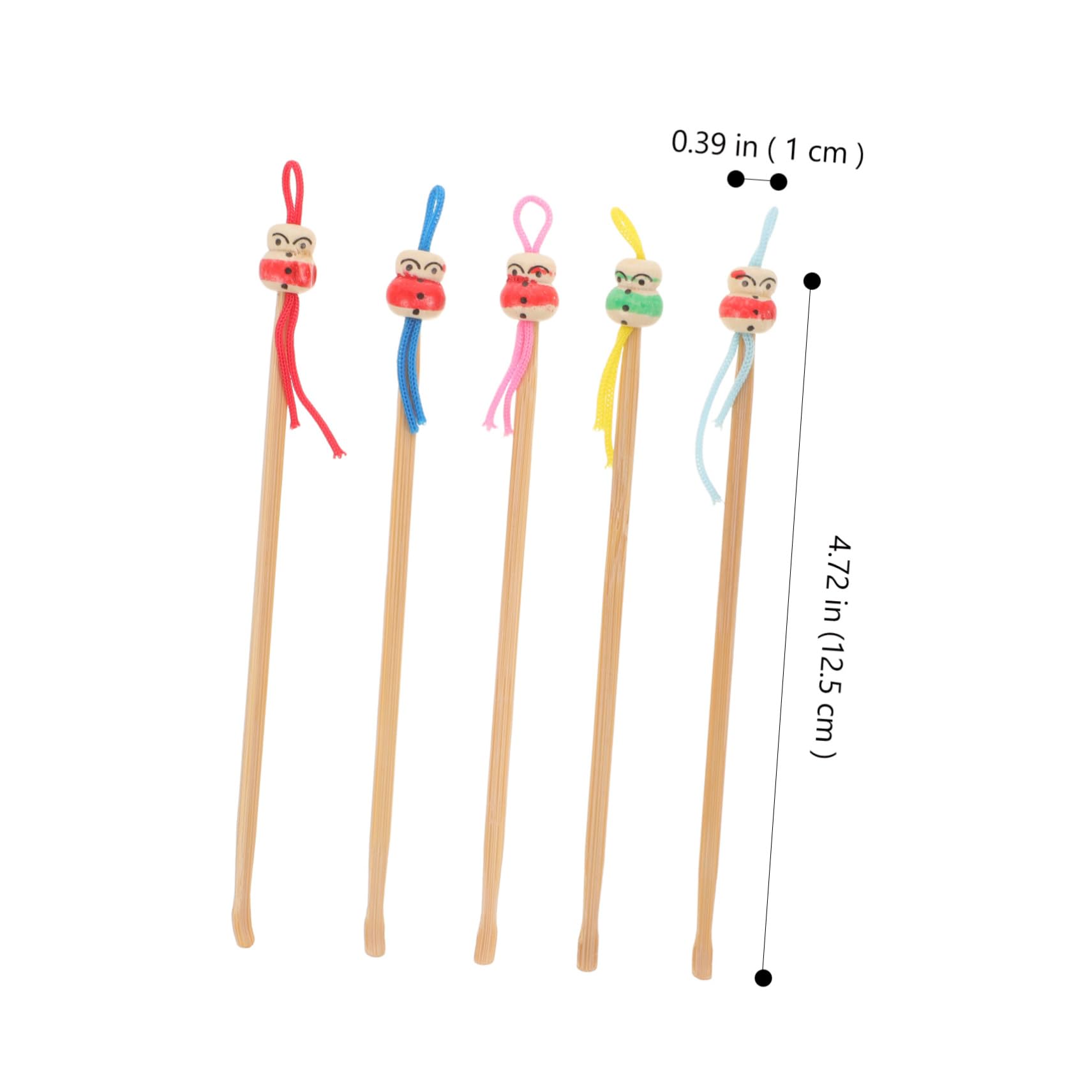 Ipetboom Gentle Earwax Removal Bamboo Ear Spoons Skin-Friendly Design Easy to Clean Ears