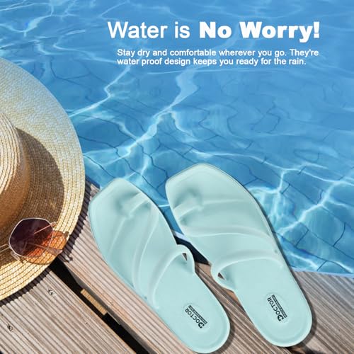 Image of DOCTOR HEALTH SUPER SOFT Premium Women's Trendy Triple Strap EVA Slippers | Soft, Open-Toe, Lightweight Daily Comfort Slides, Open-Toe Slippers for Home & Outdoor