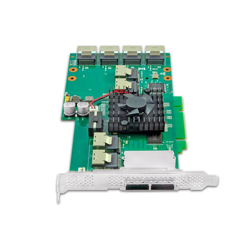 Scheda di espansione SAS/SATA a 24 porte, 6 Gbps, interfaccia SFF-8087/8088, PCIe