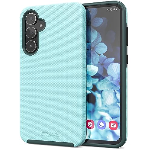 Image of Crave for Samsung Galaxy S23 FE Case, Shockproof Protection Dual Layer Case for Samsung Galaxy S23 FE (6.4 inch) - Aqua