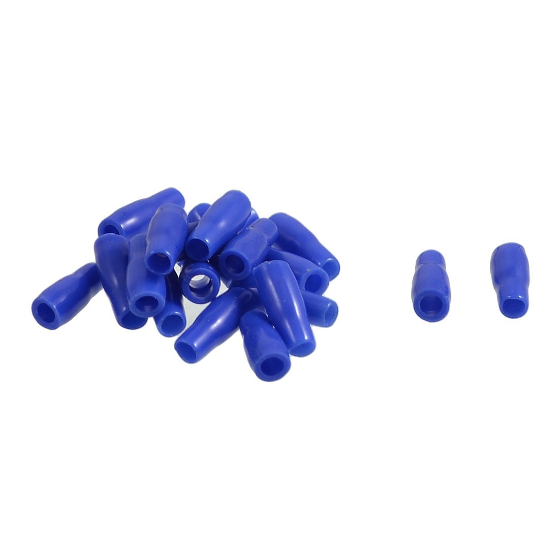 Sourcingmap 20 Pcs 3mm Hole PVC Insulation Ring Terminal Cap Boot Cover Royal Blue