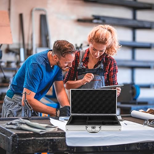 Small Aluminum Toolbox Portable Metal Case for Men Briefcase for Men Locking Mechanism and Reinforced Corners3