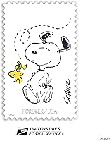 Vista 2 de Sellos de franqueo navideños de Charles M. Schulz Peanuts Forever (Charlie Brown, Snoopy y el resto del equipo)