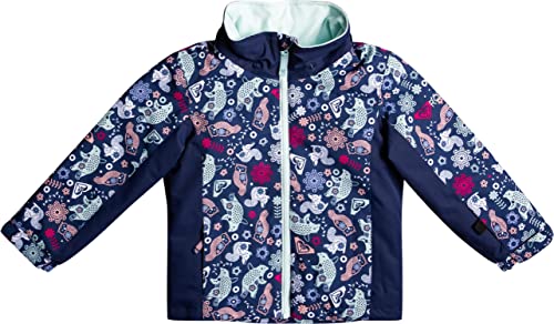 Roxy Little Girls Snowy Tale Insulated Snow Jacket (4/5, Medieval Blue Neo (BTE2))