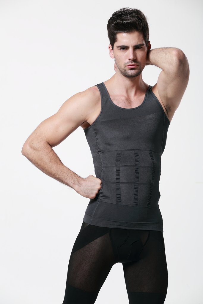 GKVK Body Shaper For Men Slimming Shirt Vest Weight Loss Fat Blocker