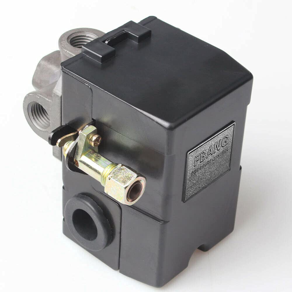 Air Compressor Pressure Switch Mini Electric Control Valve, ABS Material, 1/4 NPT, 4 Female Ports, Energy Saving Design - Image 4