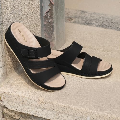 Women Arch Orthotic Support Comfort Slides Orthopedic Sandals3