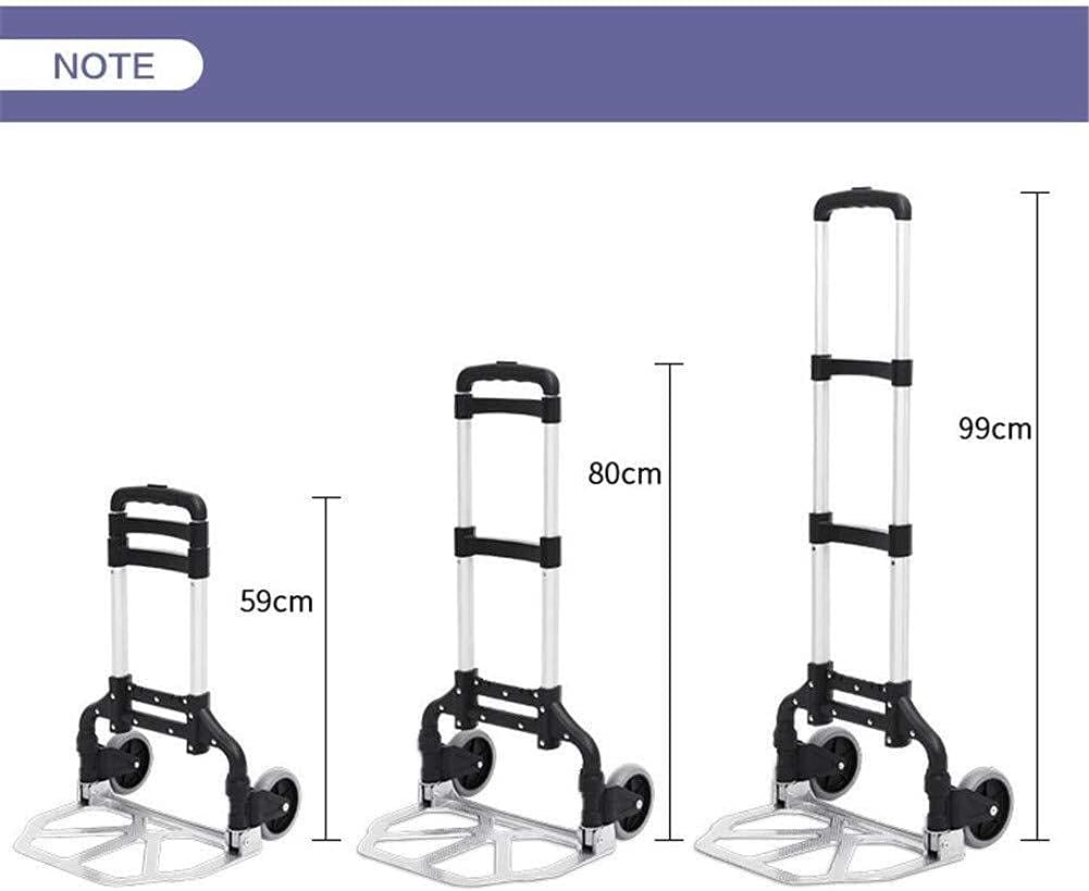 Hand Truck Foldable Hand Truck, Multi-Function Hand Luggage Cart, Travel Mini Shopping Trolley Trolley