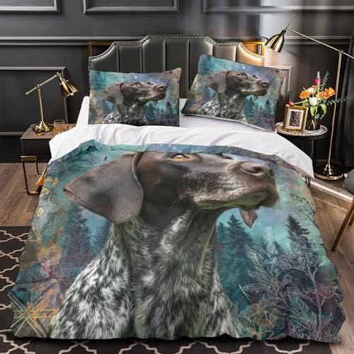 Parure de lit empreinte de patte de chien 260x220cm microfibre - 2
