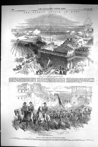 Copie Antique de la Légion Romaine de Rome Porta San Pancrazia d'Attaque de Guerre de 1849 Français… Copie Antique de la Légion Romaine de Rome Porta San Pancrazia d'Attaque de Guerre de 1849 Français…