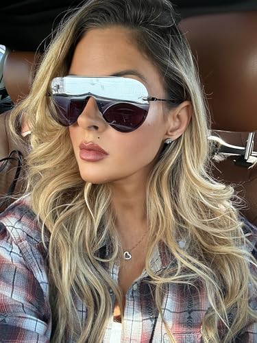 DIFF Imani Designer Oversized Colored Shield Sunglasses for Women UV400 Protection2