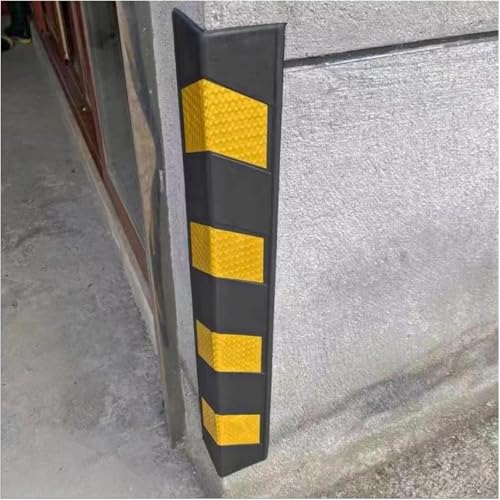 Protectores de esquina en forma de L para protección de pared, bordes reflectantes de 1 cm de grosor, uso de seguridad industrial y residencial, juego de 2 piezas, 120 cm de longitud