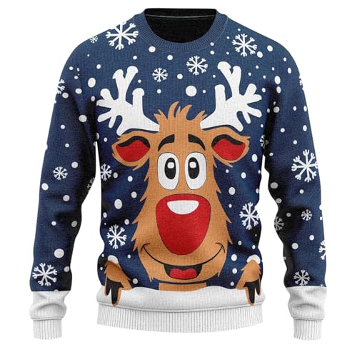 Christmas Lustiger Hässlicher Weihnachtspullover Herren Ugly...