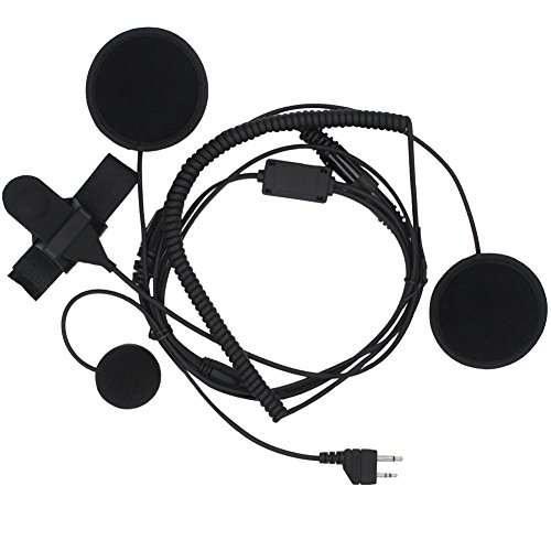 KENMAX Full Face PTT Headset Earpiece with Finger PTT for Midland LXT435 G225