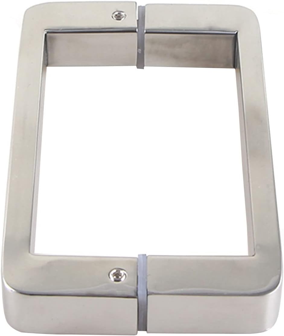 Bathroom Glass Door Handle, 304 Stainless Steel Bathroom Shower Enclosures Hardware Accessories Single Door Door Handles Sets, 145mm Hole to Hole (Size : 145mm)