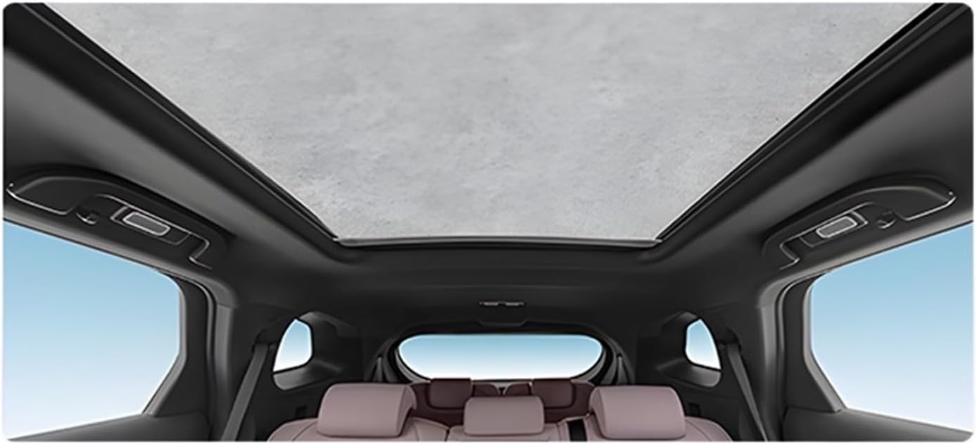Car Sunroof Sunshade Compatible For Ford Edge U387 2007 2008 2009 2010 Car Electrostatic Adsorption Sunroof Sunshade Skylight Blind Shading(Suede Gray 2PCS)