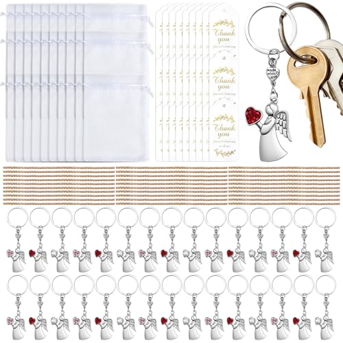Porte-clés pendentif en ange pour femmes et adolescents
