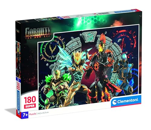 Clementoni - Puzzle per Bambini 180 Pezzi, Illustrazione Gormiti, per Bambini dai 7 Anni, Cartoni Animati, Supereroi, Idea Regalo Compleanno, Made in Italy, 48,5x33,5 cm, 29792