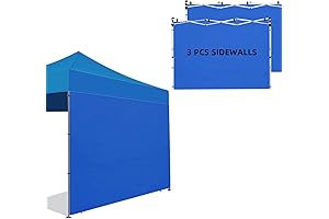 3-Pack 10x10 Canopy Sidewalls for Sun and UV Protection