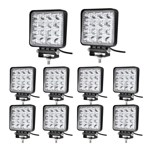 Faro da lavoro a led 48 w con 16 led applicabile a fuoristrada, atv
