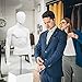 Giantex Male Mannequin Torso Adjustable Height Detachable Arms Dress Form Display w/ Metal Stand, Bright White