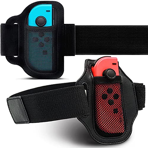 SONVIEE Leg Strap for Switch Ring Fit Adventure & Just-Dance Strap Adjustable with Elastic Bandage Buckle Leg Straps Joycon Assecories for Switch Fitness Game Just Dance Zumba,2 Pack