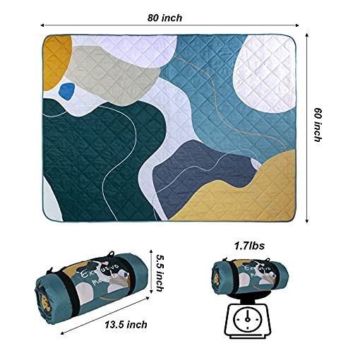 image for Exclusivo Mezcla Waterproof Picnic Blankets 3-Layer 60x80 Inches Large