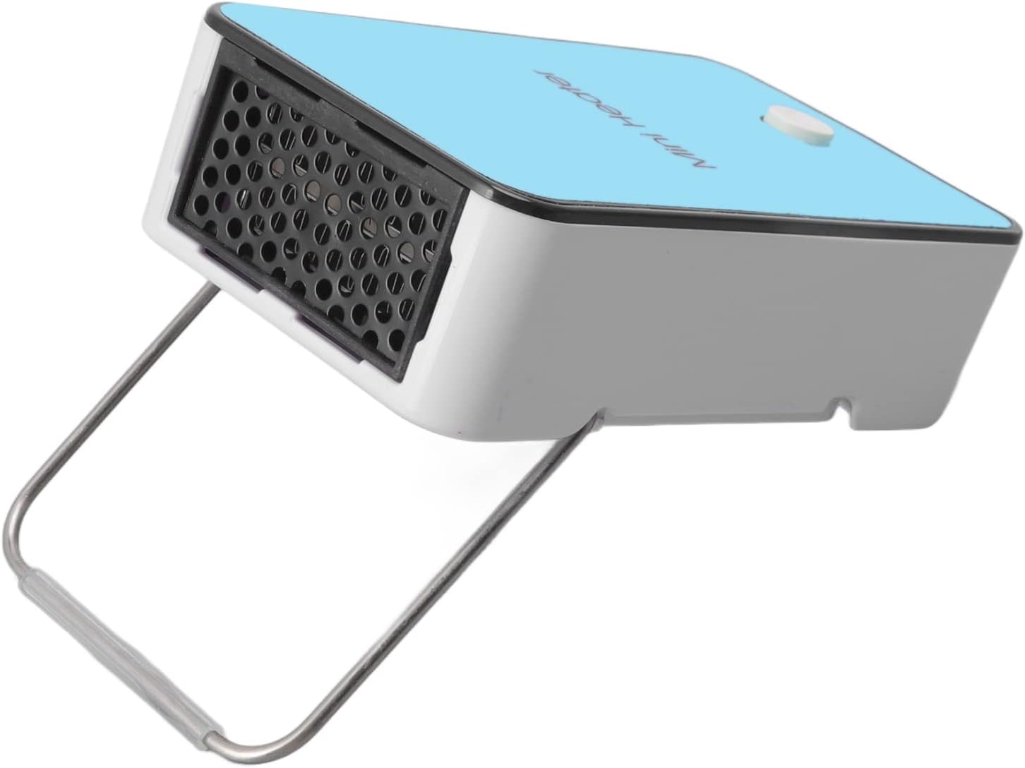 Hilitand Mini Heater, Mini Electric Heaters Blue Portable Warmer Fast Heating Low Noise Desk Warmer with Rotating Bracket for Room Office School, Space Heaters (US Plug 100‑240V 110V)