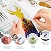 INFUNLY 6 Pcs Animal Silhouettes Cross Stitch Bookmark Kit for Adults Landscape Embroidery Bookmarks Kits with Instructions Floss Needles Felt Backing for Readers Writers Gift #3