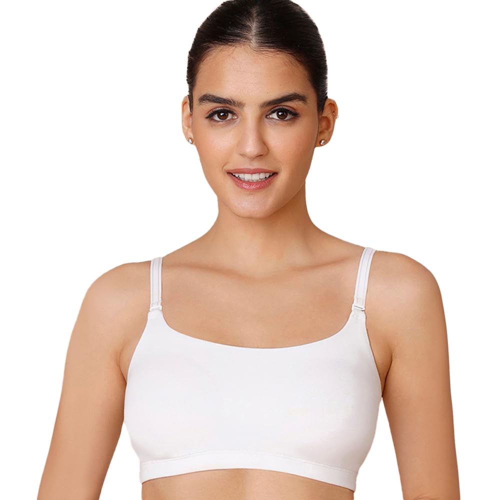 NYKD Everyday Wireless & Non-Padded Easy Breezy Slip-On T-Shirt Cotton Bra for Women with Full Coverage – NYB165 NYKD Everyday Wireless & Non-Padded Easy Breezy Slip-On T-Shirt Cotton Bra for Women with Full Coverage – NYB165