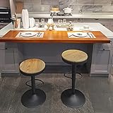 (3) Fácil de instalar: la silla de bar viene con todo el hardware y las herramientas necesarias. Siga las instrucciones para ensamblar, encontrará que es fácil de ensamblar, el tiempo estimado para el ensamblaje de la silla de bar es de aproximadamente 5-15 minutos. Pequeño tamaño y ahorro de espacio.