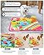 Ankilo Schnüffelteppich Hund, Futtermatte SchnüFfelteppich, Waschbar Trainingsmatte, Schnüffelspielzeug Interaktive Hundespielzeug, Hunde Spielteppich für Kleiner Hunderassen, Rosa,39 x 39CM
