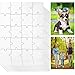 12 Sets Blank White Jigsaw Puzzles,Sublimation Puzzle Craft,White DIY Custom Puzzle for Heat Press Thermal Transfer Puzzle Craft(A5-20 Style)