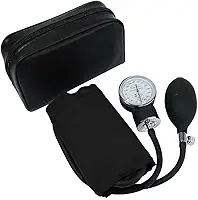Aparelho De Pressão Manual Esfigmomanômetro Premium Cores (Preto)