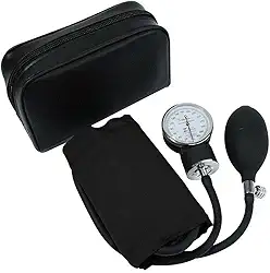 Aparelho De Pressão Manual Esfigmomanômetro Premium Cores (Preto)