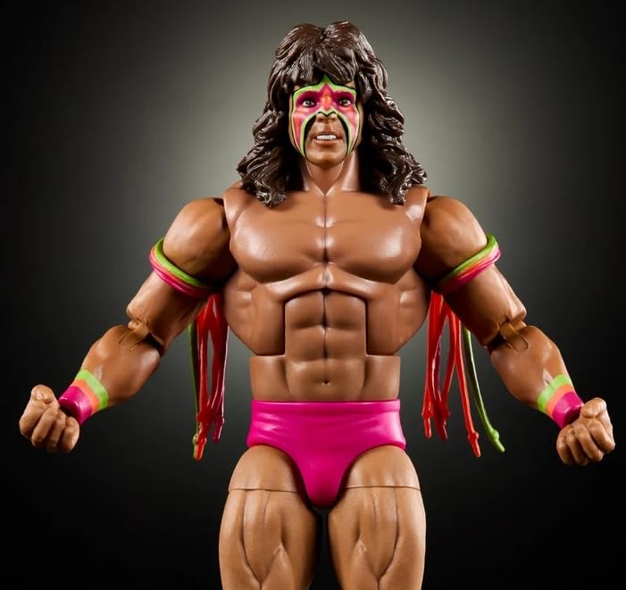 WWE The Ultimate Warrior Mattel Elite Collection Saturday Nights Main Event Series 2 Wrestling Action Figure Toy Wrestler