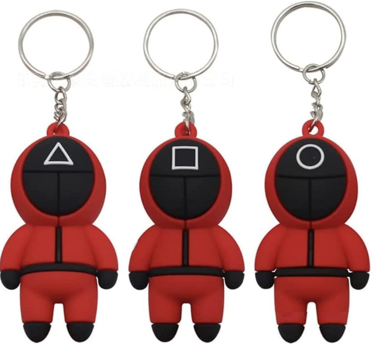 Squid Game Keychain pendant, Tintenfisch Spiel Schlüsselanhänger, 2021