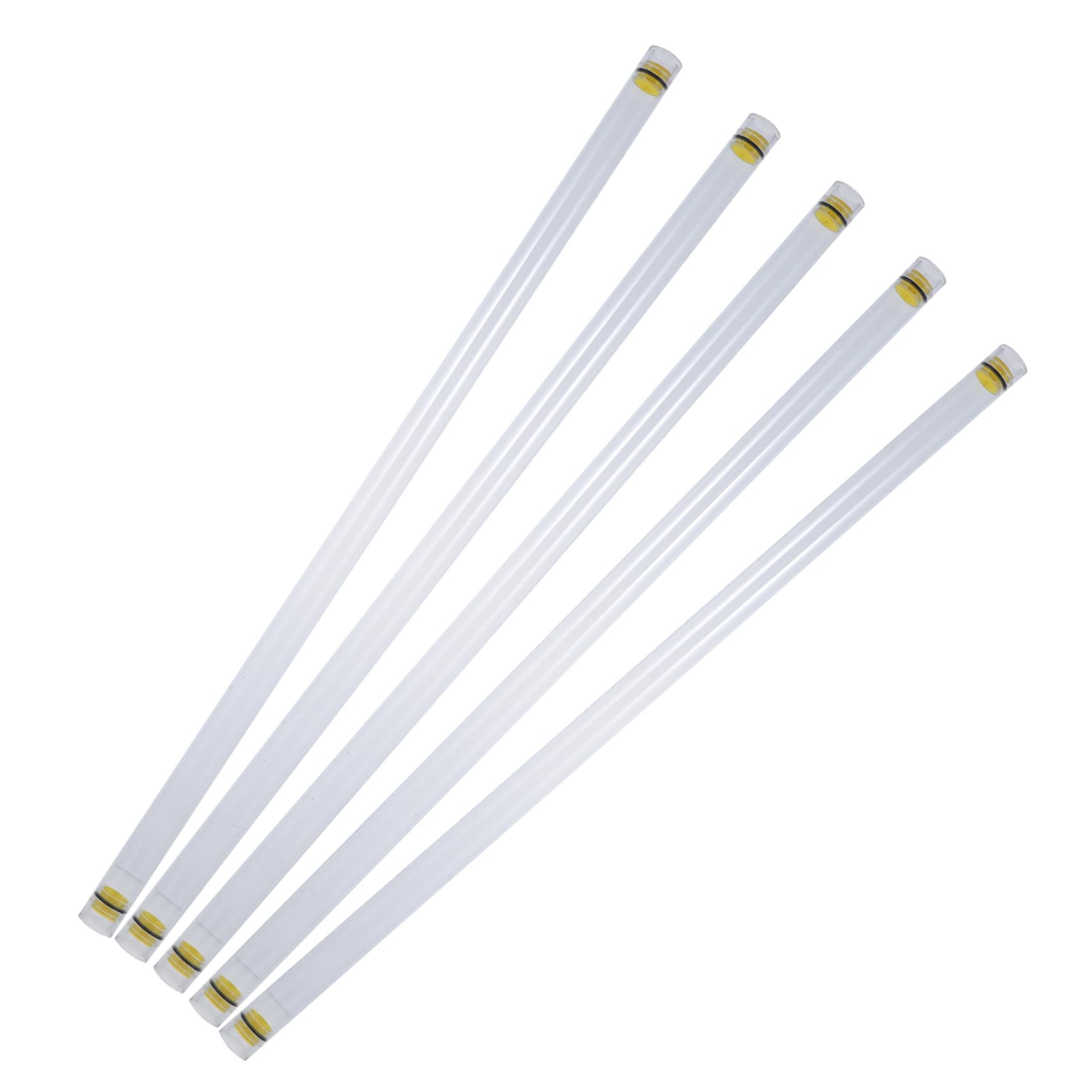 Totority 5Pcs Fishing Floats Storage Tube Transparent Fishing Floats Holders for Outdoor Fishing Gear Durable and Portable Fishing Tubes for Float Organization