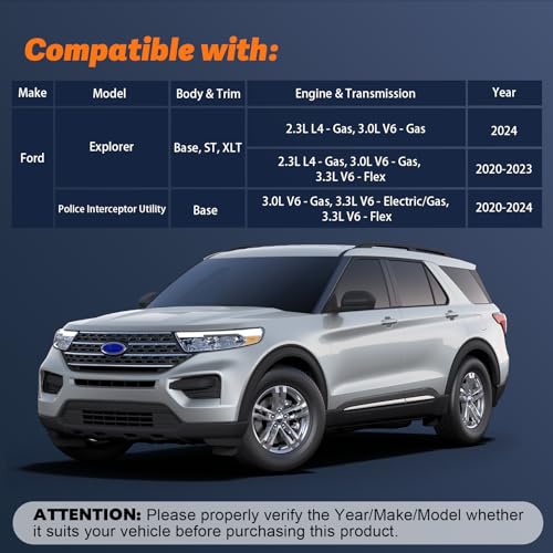 Portavasos para Ford Explorer 2020-2024 sin carga inalámbrica miniatura 2