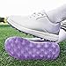Women's Golf Shoes Spikeless Fashion Sneaker Waterproof Anti-Slip Lightweight,Purple,9