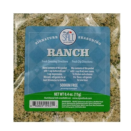 Ranch Salad Dressing & Seasoning Mix, Sodium Free, 1 Pack