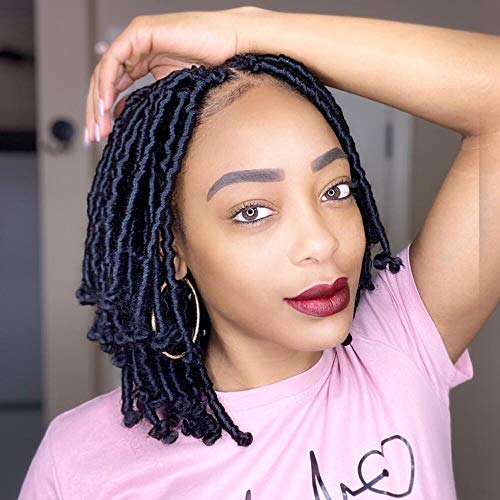 Toyotress Butterfly Locs Crochet Hair - 10 inch 8 Packs Ombre Blonde Distressed Pre-twisted Crochet Braids Pre-looped Synthetic Braiding Hair Extensions (10 inch, T27)