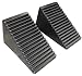 YM W4515 Rubber Wheel Chock, 6-1/2" Length x 3-1/2" Width x 3-3/4" Height - Pack of 2