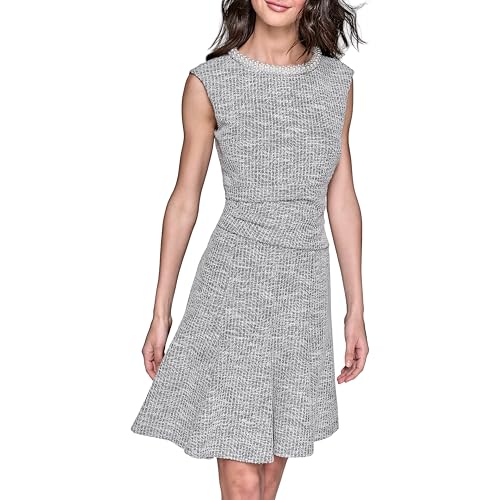 Image of Karl Lagerfeld Women's Flare Skirt Sleeveless Stretch Dress