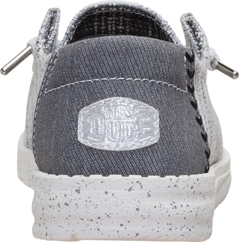 Image of HEYDUDE Women's Wendy Knit Shimmer Slip On Loafers | Lightweight Knit Shoes | Easy On Travel Ready