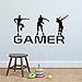 Gamer Vinyl naklejka ścienna na pokoje dla dzieci naklejka dekoracyjna plakat chłopcy gry Battle Royale naklejki do gier 42x80cm