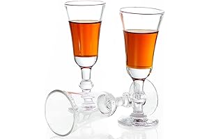 Cordial Glasses Shot Glasses with Stem, Limoncello Glasses | Port Glasses 1.0...