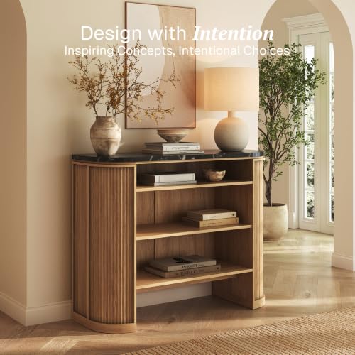 Image of BELLEZE 44 inch Jagger Console Table - Camel