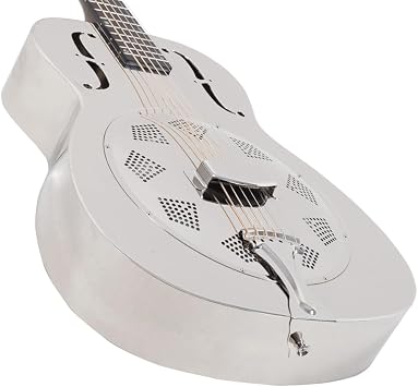 تسجيل King RM-998-R Style-0 Resonator ، غطاء دائري مطلي بالنيكل