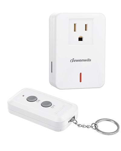 Miniatura 2 de DEWENWILS Toma de control remoto para interiores, kit de interruptor de luz remoto expandible, interruptor de encendido y apagado inalámbrico, rango